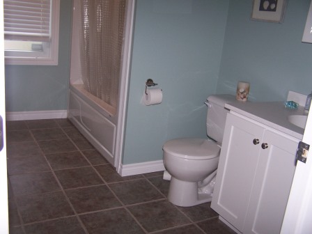 2nd Bathroom with tub & shower